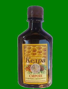 Cedrový sirup s propolis